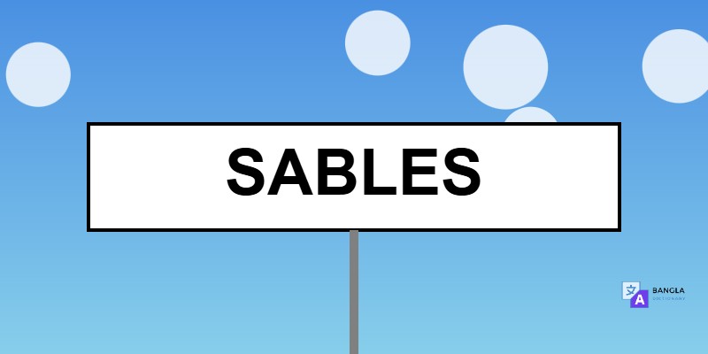 Sables Meaning in Bengali | Definition & Usage